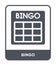 bingo icon in trendy design style. bingo icon isolated on white background. bingo vector icon simple and modern flat symbol for