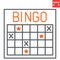 Bingo line icon