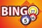 Bingo lottery game. Bingo lottery balls letters background gamble.