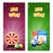 Bingo Lottery Vertical Banners