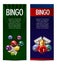 Bingo lotto lottery banners template.