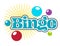 Bingo players club, gambling or playing casino, isolated icon