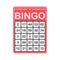 Bingo Score Card vector icon symbol game isolated on white background