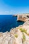 Binidali cliffs in Minorca, Balearic Islands, Spain