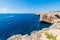 Binidali cliffs in Minorca, Spain