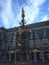 Binnenhof palace in Hague - A gold neogothic fountain