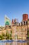 Binnenhof and skyline in The Hague