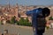 Binocular overlooking Verona