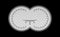 Binocular scale military view with optical sight.