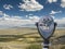 Binocular viewer of Mono Lake Vista Point, Mono County