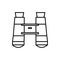 Binoculars Adventure Thin Line Icon Design