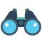 Binoculars Color Vector Icon which can easily modify or edit