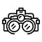Binoculars icon, outline style