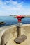 Binoculars and lighthouse of Biarritz, France