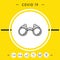 Binoculars line icon. Graphic elements for your design