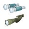 Binoculars and Monocular as Refracting Telescopes for Viewing Distant Object Vector Set