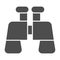 Binoculars solid icon. Find or search equipment, optical binocular symbol, glyph style pictogram on white background