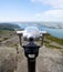 Binoculars - viewpoint on top of mountain