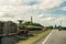 Bins Of Harvested Sugar Cane Being Taken To Mill