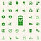 bio battery green icon. greenpeace icons universal set for web and mobile