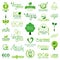 Bio, Ecology, Organic logos and icons, labels, tags.