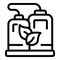 Bio fuel tank icon outline vector. Eco station