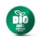 BIO Green Label. Vector 100% Natural Product Sticker