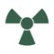 Bio hazard symbol isolated icon