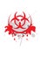 Bio hazard symbol - vector