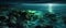 Bio luminescent ocean.AI generated Image