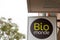 Bio Monde market grocery shop brand text on store logo sign commercial distribution of