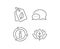 Bio shopping tags line icon. Leaf sign. Vector