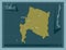 Biobio, Chile. Solid. Labelled points of cities