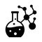 Biochemical glyph vector icon which can easily modify or edit