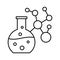 Biochemical Line Vector icon which can easily modify or edit