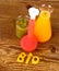 Biochemistry concept and juices from test tube