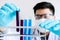 Biochemistry laboratory research, Scientist or medical in lab co