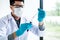 Biochemistry laboratory research, Scientist or medical in lab co