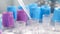 Biochemistry medical laboratory research, Lab specialist working with pipette and test tubes. Pipette with liquid