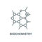 Biochemistry vector line icon, linear concept, outline sign, symbol