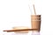 Biodegradable disposable tableware - Bamboo wooden plates, paper cups and straws