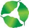 Biodegradable recyclable plastic free label vector icon. Eco safe bio recyclable and degradable package stamp