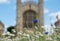 Biodiversity-rich wild flower meadow, planted in front of the iconic King`s College Chapel at Cambridge University.