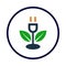Bioenergy, green energy, Electric Plug Green Energy, Eco, Electricity Power, Renewable Ecology Sustainable Technology Icon