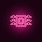 Bioengineering nanorobotics icon. Elements of artifical in neon style icons. Simple icon for websites, web design, mobile app,