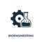 Bioengineering vector icon symbol. Creative sign from science icons collection. Filled flat Bioengineering icon for computer and