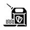 biofuel corn glyph icon vector illustration
