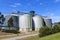 A Biofuel factory storage tanks