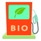 Biofuel icon, cartoon style