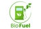 Biofuel Life Cycle of Natural Materials and Plants with Green Barrels or Biogas Production Energy in Flat Cartoon Illustration